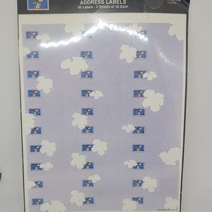 Vintage Snoopy Hallmark Mailing Ink Jet Labels